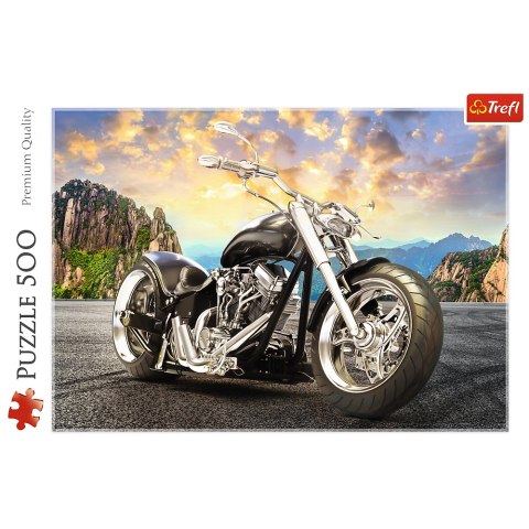 Puzzle 500 el. Czarny motocykl 37384 Puzzle 500 el. Czarny motocykl 37384