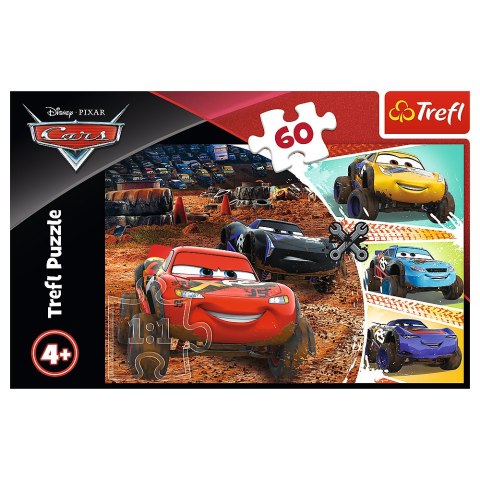 Puzzle - 60 - Zygzak McQueen z przyjaciółmi - Disney Cars 3 17327 Puzzle - 60 - Zygzak McQueen z przyjaciółmi - Disney Cars 3 17327