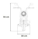 Motorek Chopper FASTER na akumulator dla dzieci Czerwony + Radio FM + Panel audio + LED