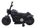 Motorek Chopper FASTER na akumulator dla dzieci Szary + Radio FM + Panel audio + LED