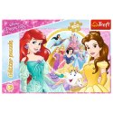 Puzzle - 100 Glitter - Wspomnienia Belli i Arielki / Disney Princess Trefl 14819