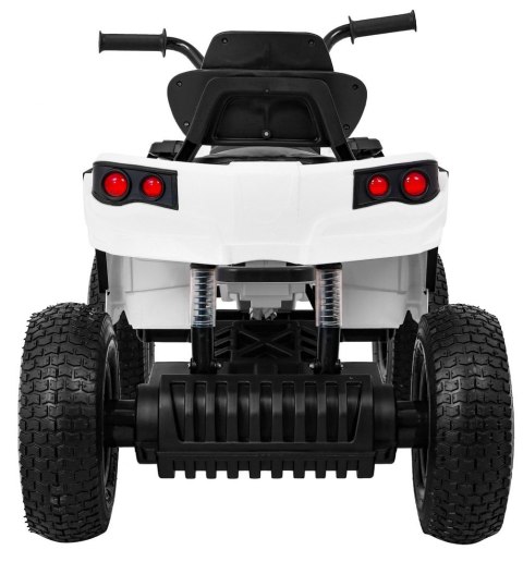 Quad ATV Air na akumulator dla dzieci Biały + Koła pompowane + Radio MP3 + Wolny Start