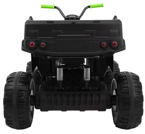 Quad XL ATV 2,4GHz na akumulator dla dzieci Czarno-Zielony + Pilot + Napęd 4x4 + Bagażnik + Wolny Start + EVA + Audio LED