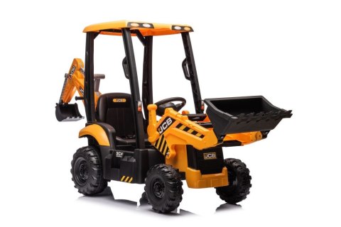 Koparka Na Akumulator JCB Z Łyżką Żółta Koparka Na Akumulator JCB Z Łyżką Żółta