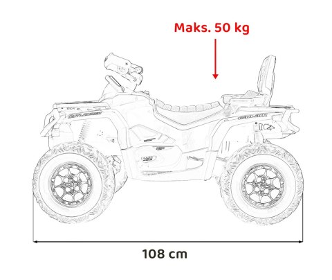 Quad Can Am Outlander ATV Różowy