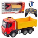Wywrotka Zdalnie Sterowana RC 2.4G Dźwięki Żółto-Czerwona