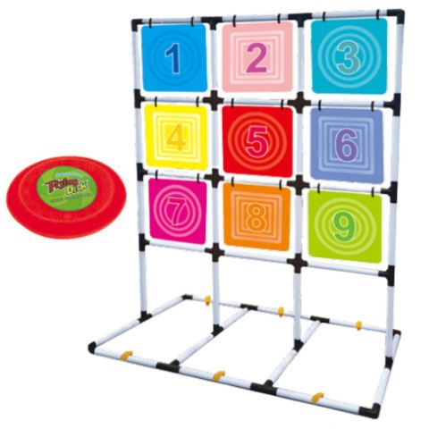 Gra Zręcznościowa Rzut Frisbee Dyskiem Do Celu Domowa Ogrodowa Gra Zręcznościowa Rzut Frisbee Dyskiem Do Celu Domowa Ogrodowa