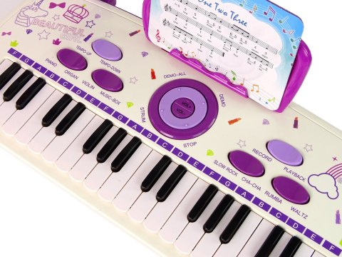 Elektryczne Pianino Keyboard Dla Dzieci Różowy Nuty USB MP3 Elektryczne Pianino Keyboard Dla Dzieci Różowy Nuty USB MP3