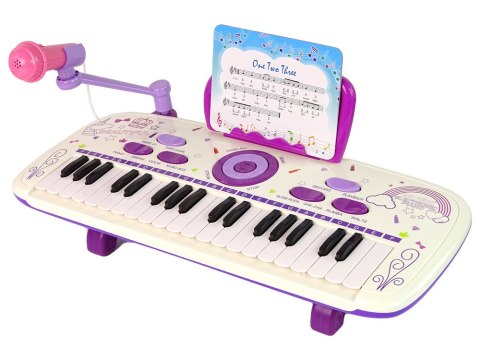 Elektryczne Pianino Keyboard Dla Dzieci Różowy Nuty USB MP3 Elektryczne Pianino Keyboard Dla Dzieci Różowy Nuty USB MP3