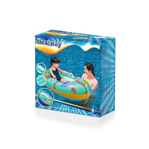 Dmuchany Ponton Dla Dzieci 119 cm x 79 cm Niebieski Bestway 34009 Dmuchany Ponton Dla Dzieci 119 cm x 79 cm Niebieski Bestway 34009