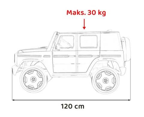Pojazd Mercedes Benz EQG Czarny