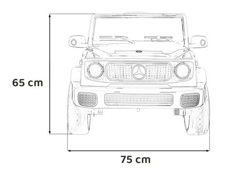 Pojazd Mercedes Benz EQG Srebrny