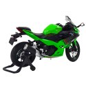 Motocykl Sportowy Metalowy Światła Dźwięki Zielony 1:12
