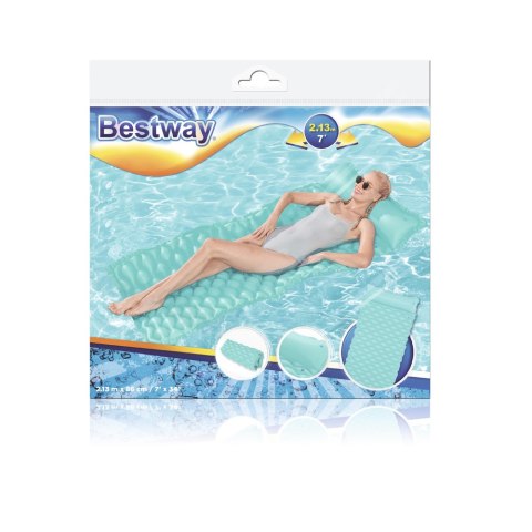 Dmuchany Materac Plażowy Turkusowy 213 x 86 cm Bestway 44020 Dmuchany Materac Plażowy Turkusowy 213 x 86 cm Bestway 44020