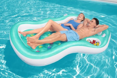 Dmuchany Materac Dwuosobowy Niebieski 216 x 178 cm Bestway 43045 Dmuchany Materac Dwuosobowy Niebieski 216 x 178 cm Bestway 43045