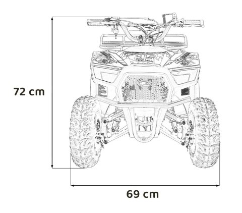 Pojazd Quad Spalinowy 49CC SIRIUS Pomarańczowy