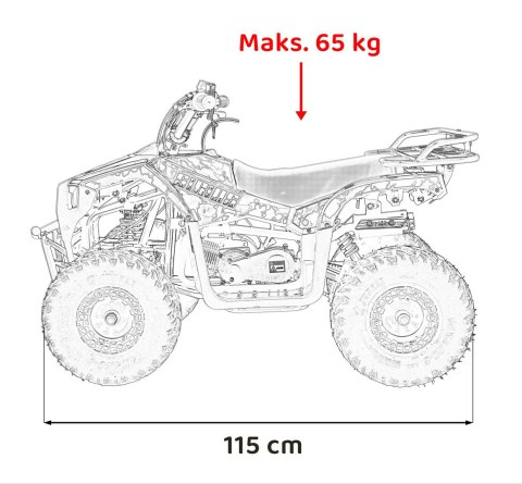 Pojazd Quad Spalinowy 49CC SIRIUS Żółty