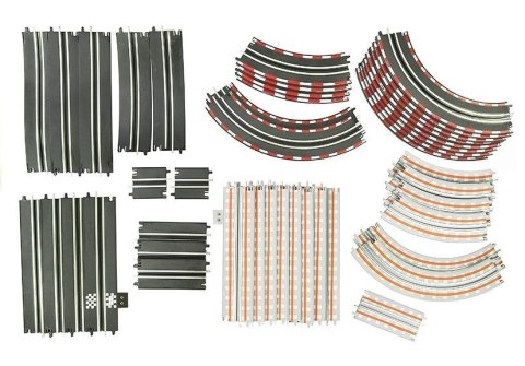 Tor Samochodowy + Auto Kolejka Pociąg 632 cm 110 elementów Tor Samochodowy + Auto Kolejka Pociąg 632 cm 110 elementów