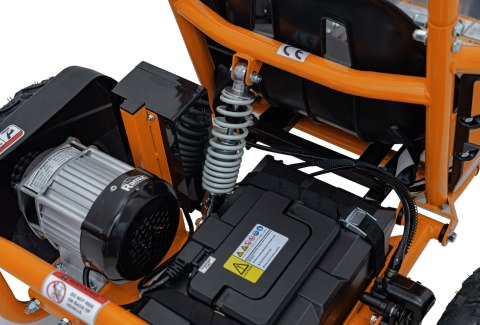 Pojazd Gokart Elektryczny MIGHTY Pomarańczowy