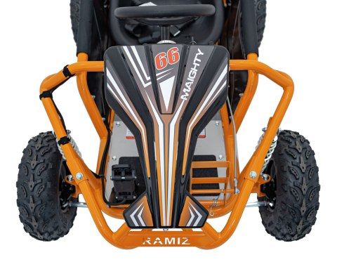 Pojazd Gokart Elektryczny MIGHTY Pomarańczowy