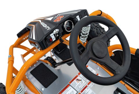 Pojazd Gokart Elektryczny MIGHTY Pomarańczowy