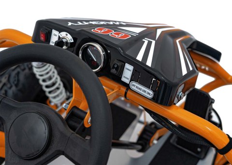 Pojazd Gokart Elektryczny MIGHTY Pomarańczowy