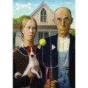Puzzle - 500 - American Gothic: Psia EdycjaFSC MIX 70% - 37526