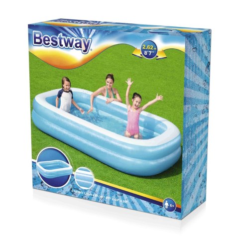 Basen dmuchany rodzinny 262 x 175 x 51 cm Bestway 54006 Basen dmuchany rodzinny 262 x 175 x 51 cm Bestway 54006