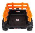 Pojazd MEGA Traktor D68 Z Przyczepką Żółty
