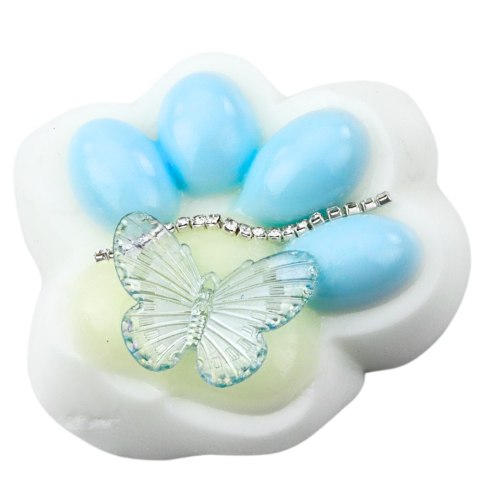 Gniotek Kocia Łapka Antystresowa Sensoryczna Squishy Ozdoby Biało-Niebieska Gniotek Kocia Łapka Antystresowa Sensoryczna Squishy Ozdoby Biało-Niebieska