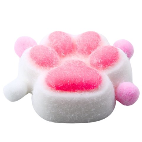 Gniotek Kocia Łapka Zabawka Antystresowa Sensoryczna Sierść Squishy Biała Gniotek Kocia Łapka Zabawka Antystresowa Sensoryczna Sierść Squishy Biała