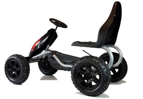 Gokart na Pedały B012 Pompowane Koła Czarny Gokart na Pedały B012 Pompowane Koła Czarny