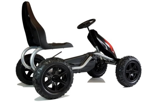 Gokart na Pedały B012 Pompowane Koła Czarny Gokart na Pedały B012 Pompowane Koła Czarny