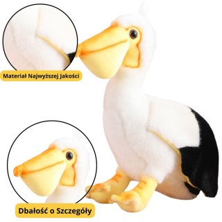 Pluszowy Pelikan Ptak Pluszak Maskotka Przytulanka 24cm