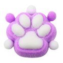 Gniotek Kocia Łapka Zabawka Antystresowa Sensoryczna Sierść Squishy Fioletowa