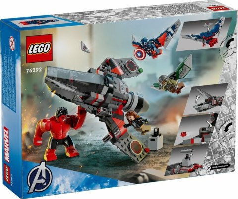 LEGO 76292 SUPER HEROES Kapitan Ameryka kontra Czerwony Hulk - bitwa LEGO 76292 SUPER HEROES Kapitan Ameryka kontra Czerwony Hulk - bitwa