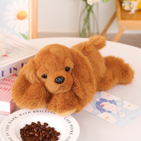 Pluszowy Piesek Cocker Spaniel Z Obciążonymi Łapami Brązowy 30cm Pluszowy Piesek Cocker Spaniel Z Obciążonymi Łapami Brązowy 30cm