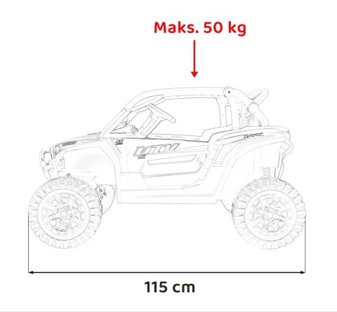 Pojazd Buggy 4x4 KCK Czerwony
