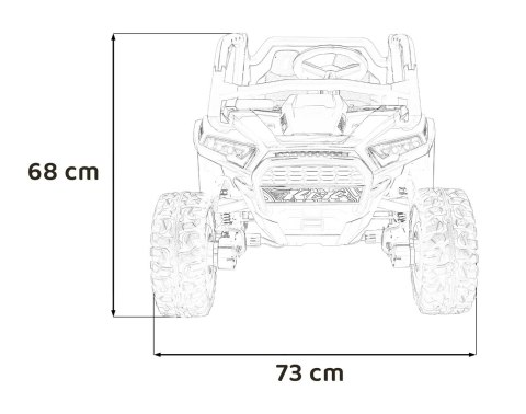 Pojazd Buggy 4x4 KCK Różowy