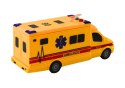 Auto Ambulans Karetka Na Baterie Światła Dźwięk Żółta Napęd