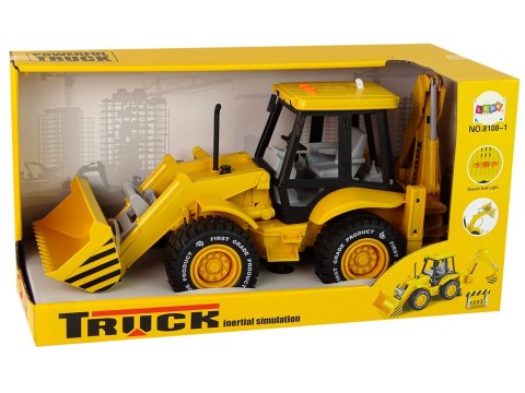 Koparka Traktor Z Napędem Frykcyjnym Dźwięk Żółta Koparka Traktor Z Napędem Frykcyjnym Dźwięk Żółta