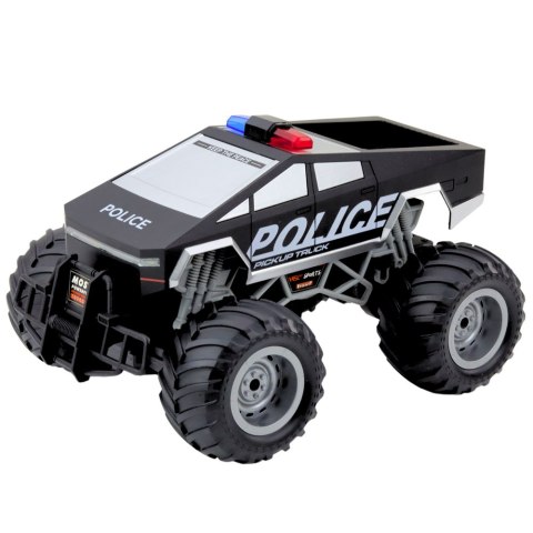 Auto Terenowe Policyjne Off-Road RC Zdalnie Sterowane Czarne 1:16 Auto Terenowe Policyjne Off-Road RC Zdalnie Sterowane Czarne 1:16