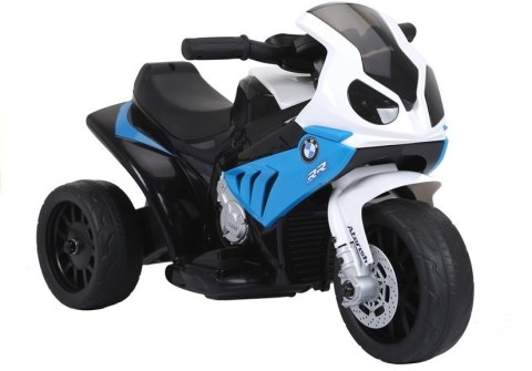 Motor na akumulator BMW S1000RR Trójkołowy Niebieski Motor na akumulator BMW S1000RR Trójkołowy Niebieski
