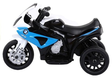 Motor na akumulator BMW S1000RR Trójkołowy Niebieski Motor na akumulator BMW S1000RR Trójkołowy Niebieski
