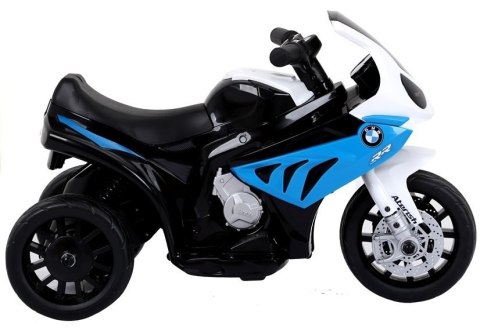 Motor na akumulator BMW S1000RR Trójkołowy Niebieski Motor na akumulator BMW S1000RR Trójkołowy Niebieski