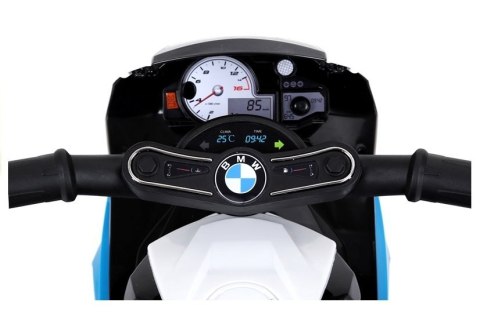 Motor na akumulator BMW S1000RR Trójkołowy Niebieski Motor na akumulator BMW S1000RR Trójkołowy Niebieski