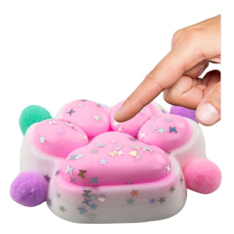 Gniotek Kocia Łapka Antystresowa Sensoryczna Squishy Gwiazdki Różowy