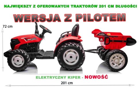 OLBRZYMI TRAKTOR 24 V Z PRZYCZEPĄ I ELEKTRYCZNIE PODNOSZONYM KIPREM SUPER JAKOŚĆ/HC306