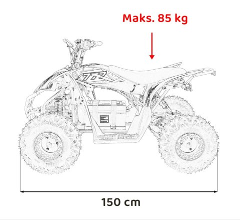 Pojazd Quad DESERT STORM LIFT Niebieski