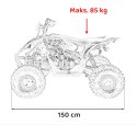 Pojazd Quad Spalinowy DESERT STORM LIFT Pomarańczowy